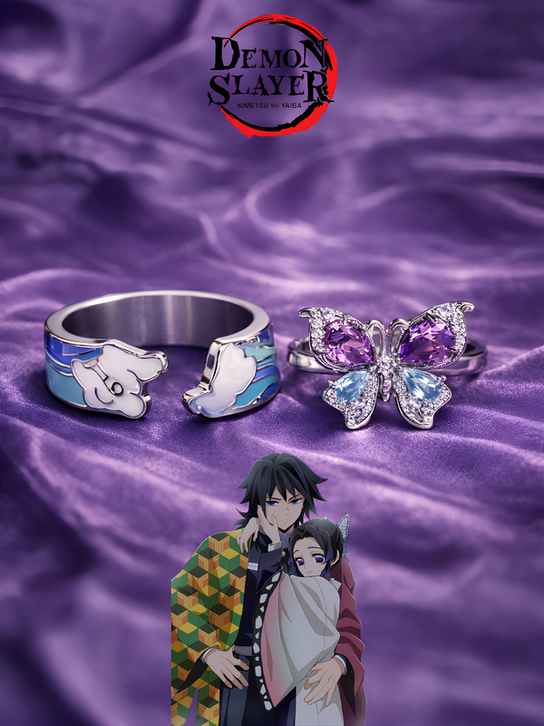 Giyu and Shinobu “Harmony” Couple Rings